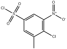 Benzenesulfonyl chloride, 4-chloro-3-methyl-5-nitro- Structure