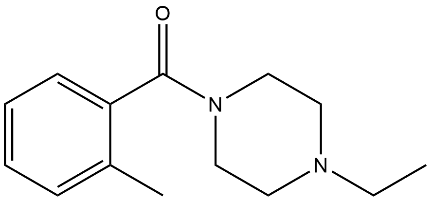 (4-Ethyl-1-piperazinyl)(2-methylphenyl)methanone Structure