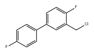 1,1'-Biphenyl, 3-(chloromethyl)-4,4'-difluoro- Structure