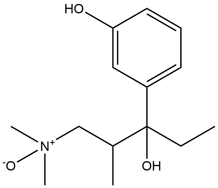 Benzenemethanol, α-[2-(dimethyloxidoamino)-1-methylethyl]-α-ethyl-3-hydroxy- Structure
