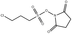 1-Propanesulfonic acid, 3-chloro-, 2,5-dioxo-1-pyrrolidinyl ester Structure