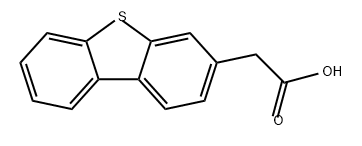 3-Dibenzothiopheneacetic acid Structure