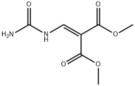 Propanedioic acid, 2-[[(aminocarbonyl)amino]methylene]-, 1,3-dimethyl ester Structure