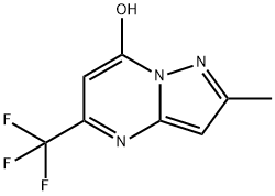 Pyrazolo[1,5-a]pyrimidin-7-ol, 2-methyl-5-(trifluoromethyl)- Structure