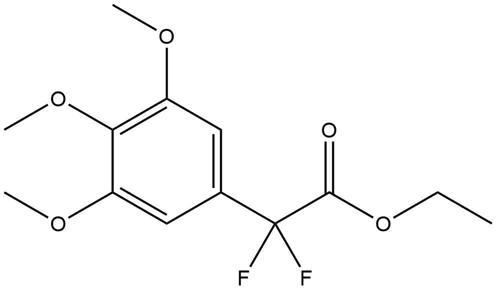 Ethyl α,α-difluoro-3,4,5-trimethoxybenzeneacetate Structure