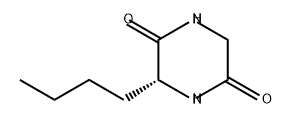 2,5-Piperazinedione, 3-butyl-, (3R)- Structure