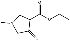3-Pyrrolidinecarboxylic acid, 1-methyl-4-oxo-, ethyl ester Structure