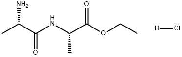 L-Alanine, L-alanyl-, ethyl ester, hydrochloride (1:1) Structure