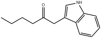 2-Hexanone, 1-(1H-indol-3-yl)- Structure