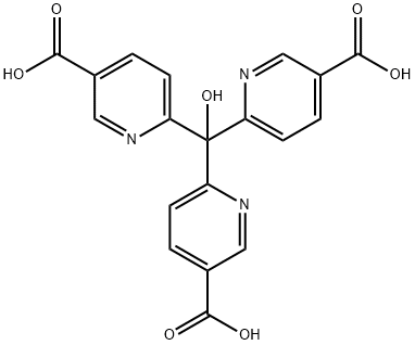 3-Pyridinecarboxylic acid, 6,6',6''-(hydroxymethylidyne)tris- (9CI) Structure