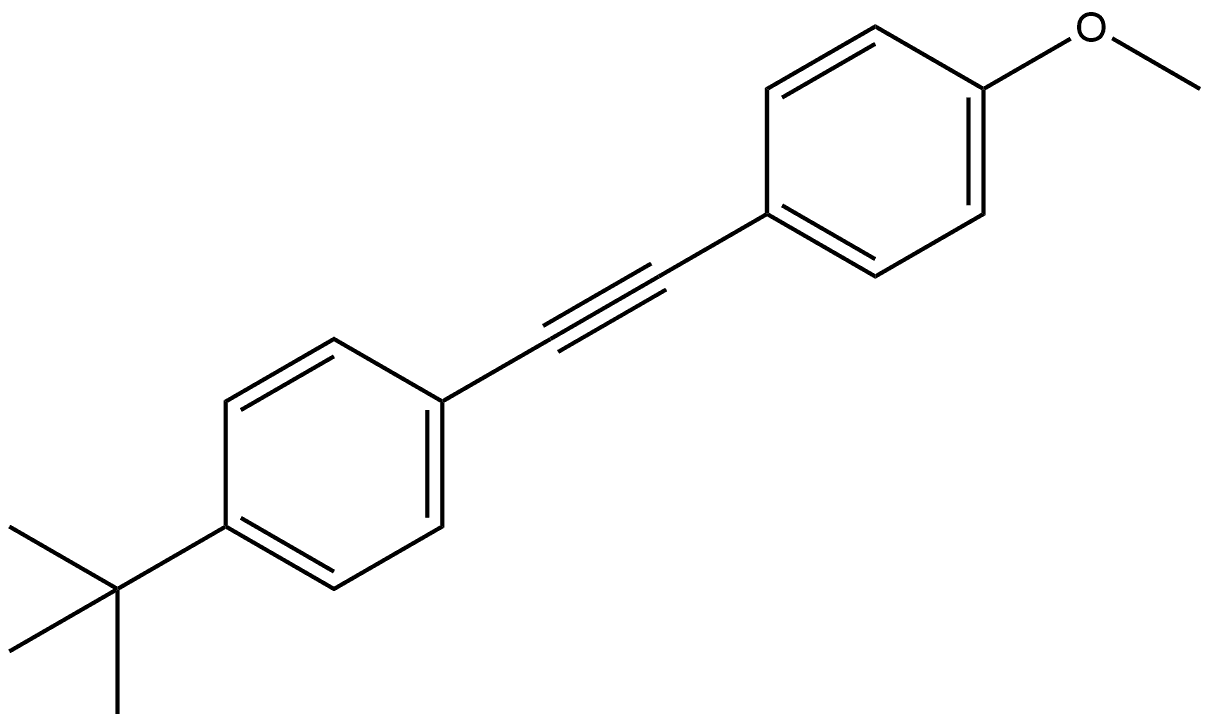 1-(1,1-Dimethylethyl)-4-[2-(4-methoxyphenyl)ethynyl]benzene Structure