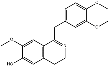 6-Isoquinolinol, 1-[(3,4-dimethoxyphenyl)methyl]-3,4-dihydro-7-methoxy- Structure