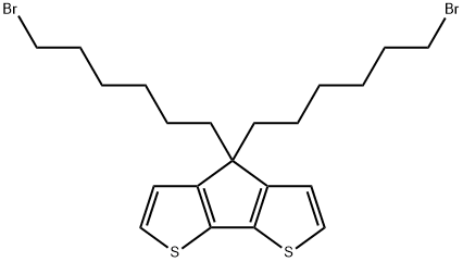4H-Cyclopenta[2,1-b:3,4-b']dithiophene, 4,4-bis(6-bromohexyl)- (9CI) Structure