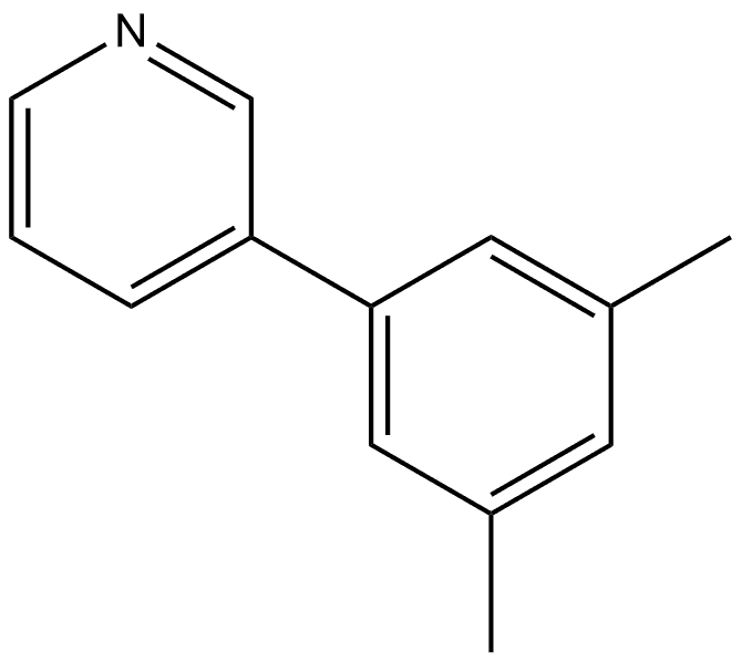 3-(3,5-Dimethylphenyl)pyridine Structure