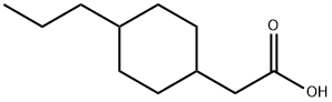 2-(4-Propylcyclohexyl)acetic acid Structure