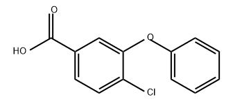 Benzoic acid, 4-chloro-3-phenoxy- Structure