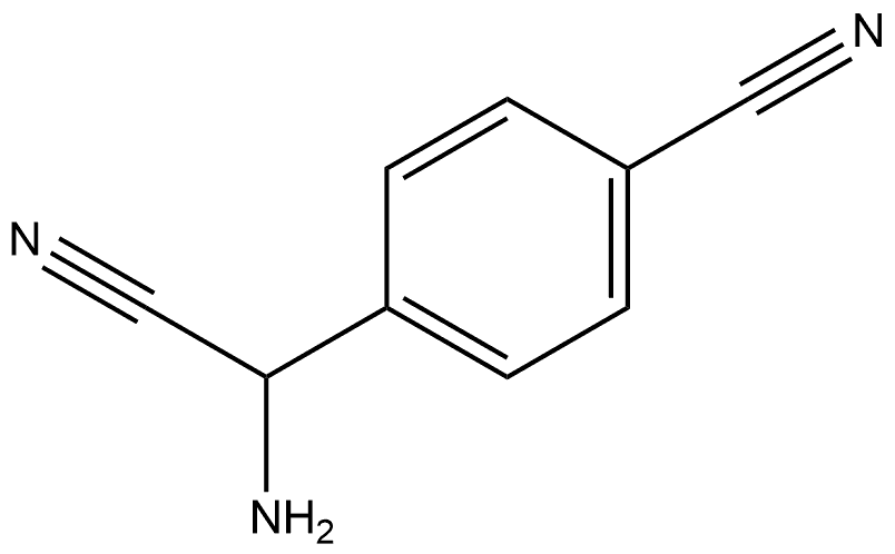 Benzeneacetonitrile, α-amino-4-cyano- Structure