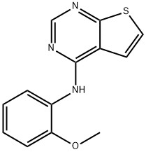 Thieno[2,3-d]pyrimidin-4-amine, N-(2-methoxyphenyl)- Structure