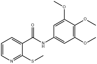 2-(methylsulfanyl)-N-(3,4,5-trimethoxyphenyl)pyri dine-3-carboxamide Structure