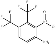 Benzenamine, 2-nitro-3,4-bis(trifluoromethyl)- Structure