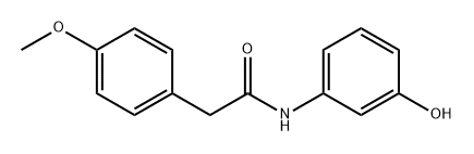 Benzeneacetamide, N-(3-hydroxyphenyl)-4-methoxy- Structure