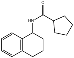Cyclopentanecarboxamide, N-(1,2,3,4-tetrahydro-1-naphthalenyl)- Structure