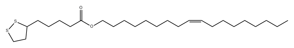 1,2-Dithiolane-3-pentanoic acid, (9Z)-9-octadecen-1-yl ester Structure