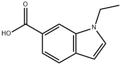 1H-Indole-6-carboxylic acid, 1-ethyl- Structure