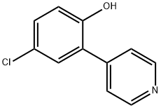 4-Chloro-2-(pyridin-4-yl)phenol Structure