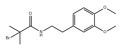 Propanamide, 2-bromo-N-[2-(3,4-dimethoxyphenyl)ethyl]-2-methyl- Structure