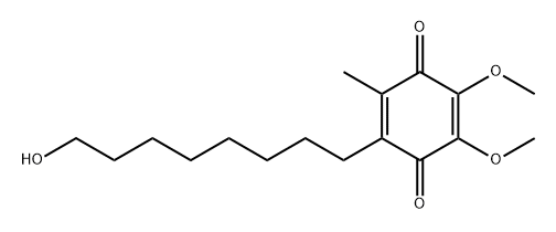 2,5-Cyclohexadiene-1,4-dione, 2-(8-hydroxyoctyl)-5,6-dimethoxy-3-methyl- Structure