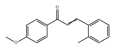 2-Propen-1-one, 1-(4-methoxyphenyl)-3-(2-methylphenyl)- Structure