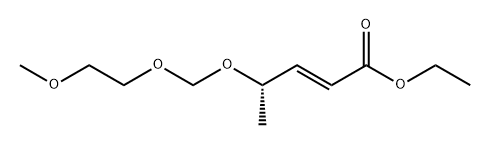 2-Pentenoic acid, 4-[(2-methoxyethoxy)methoxy]-, ethyl ester, (2E,4S)- Structure