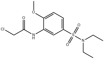 Acetamide, 2-chloro-N-[5-[(diethylamino)sulfonyl]-2-methoxyphenyl]- Structure