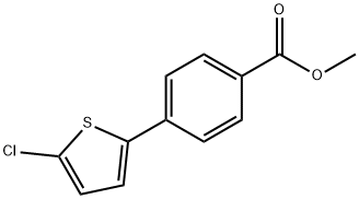 Benzoic acid, 4-(5-chloro-2-thienyl)-, methyl ester Structure