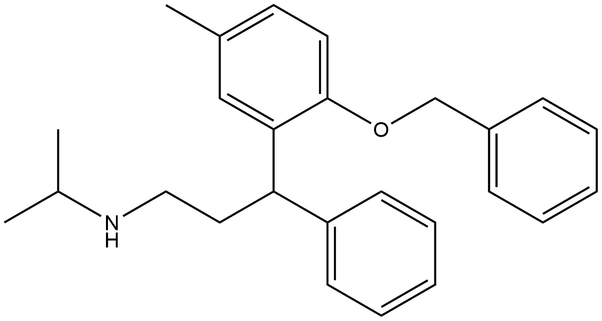 Benzenepropanamine, 5-methyl-N-(1-methylethyl)-γ-phenyl-2-(phenylmethoxy)- Structure