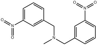 methyl-bis-(3-nitro-benzyl)-amine Structure