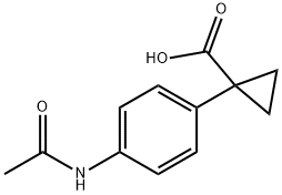 1-(4-acetamidophenyl)cyclopropane-1-carboxylic acid Structure