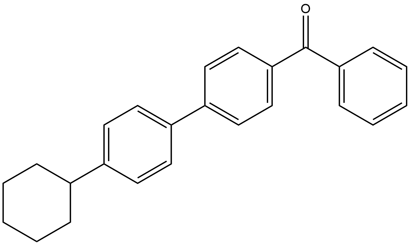 (4'-Cyclohexyl[1,1'-biphenyl]-4-yl)phenylmethanone Structure