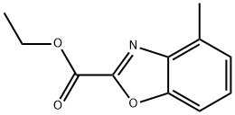 2-Benzoxazolecarboxylic acid, 4-methyl-, ethyl ester Structure