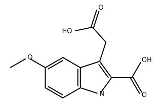 1H-Indole-3-acetic acid, 2-carboxy-5-methoxy- Structure