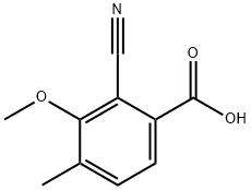 Benzoic acid, 2-cyano-3-methoxy-4-methyl- Structure