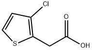 2-Thiopheneacetic acid, 3-chloro- Structure