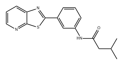 Butanamide, 3-methyl-N-(3-thiazolo[5,4-b]pyridin-2-ylphenyl)- Structure