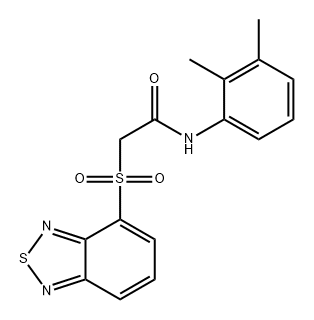Acetamide, 2-(2,1,3-benzothiadiazol-4-ylsulfonyl)-N-(2,3-dimethylphenyl)- Structure