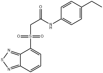 Acetamide, 2-(2,1,3-benzothiadiazol-4-ylsulfonyl)-N-(4-ethylphenyl)- Structure