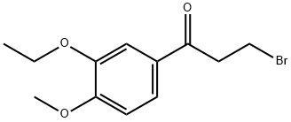 1-Propanone, 3-bromo-1-(3-ethoxy-4-methoxyphenyl)- Structure