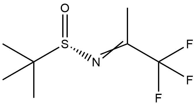 [S(S)]-2-Methyl-N-(2,2,2-trifluoro-1-methylethylidene)-2-propanesulfinamide Structure