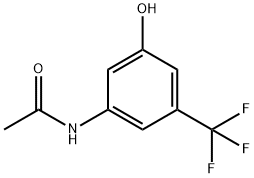 N-[3-hydroxy-5-(trifluoromethyl)phenyl]acetamid e Structure