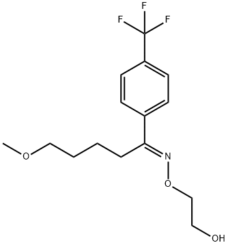 1-Pentanone, 5-methoxy-1-[4-(trifluoromethyl)phenyl]-, O-(2-hydroxyethyl)oxime, (E)- (9CI) Structure